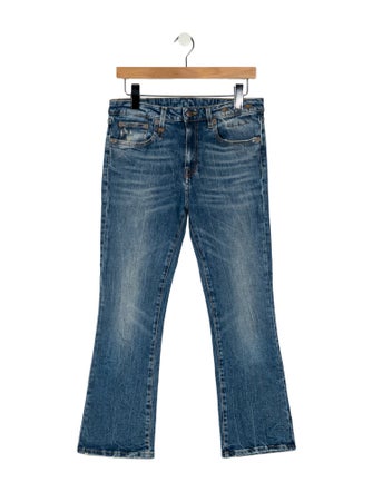 R13 Mid-Rise Straight Leg Jeans