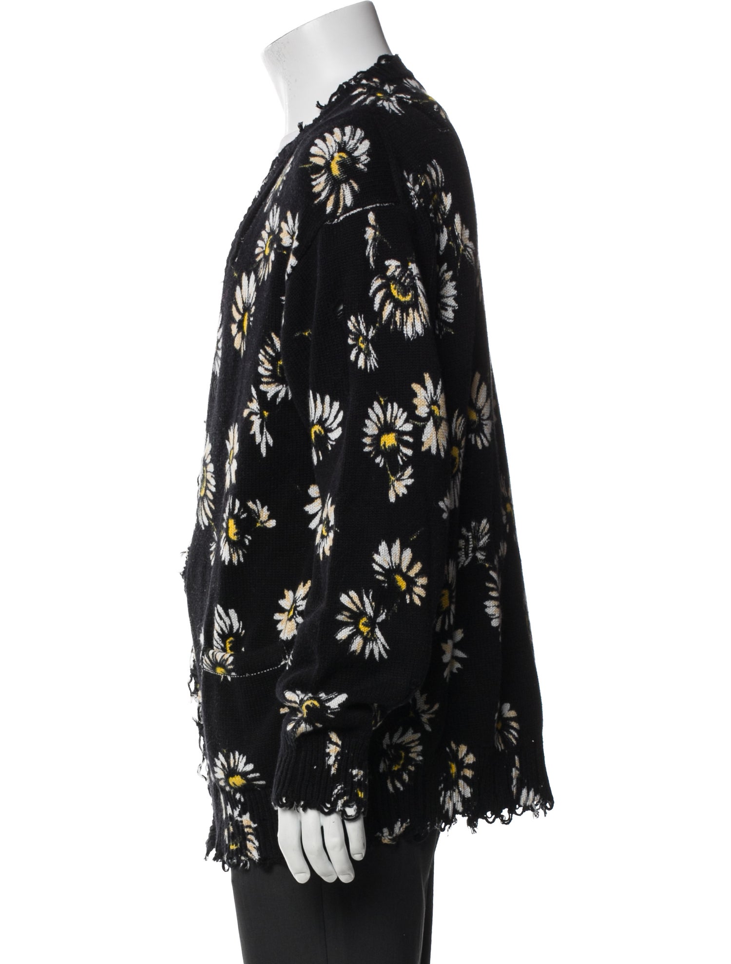 R13 Floral Print V-Neck Cardigan