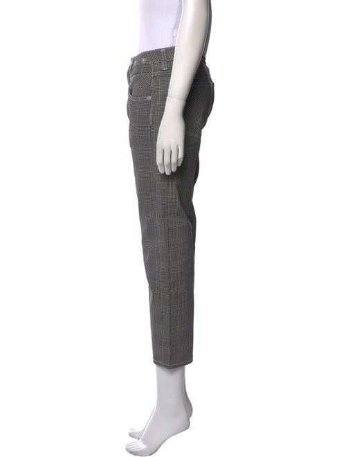 R13 Plaid Print Straight Leg Pants