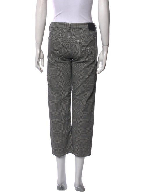 R13 Plaid Print Straight Leg Pants