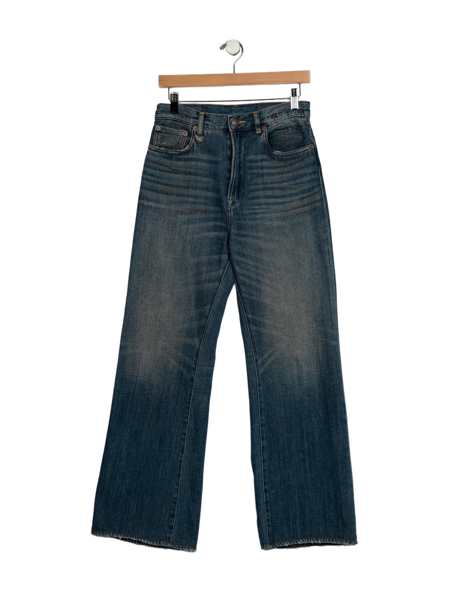 R13 High-Rise Wide Leg Jeans