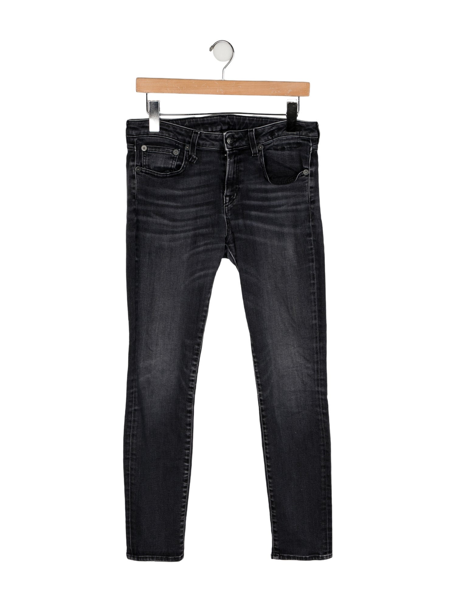 R13 Mid-Rise Skinny Leg Jeans