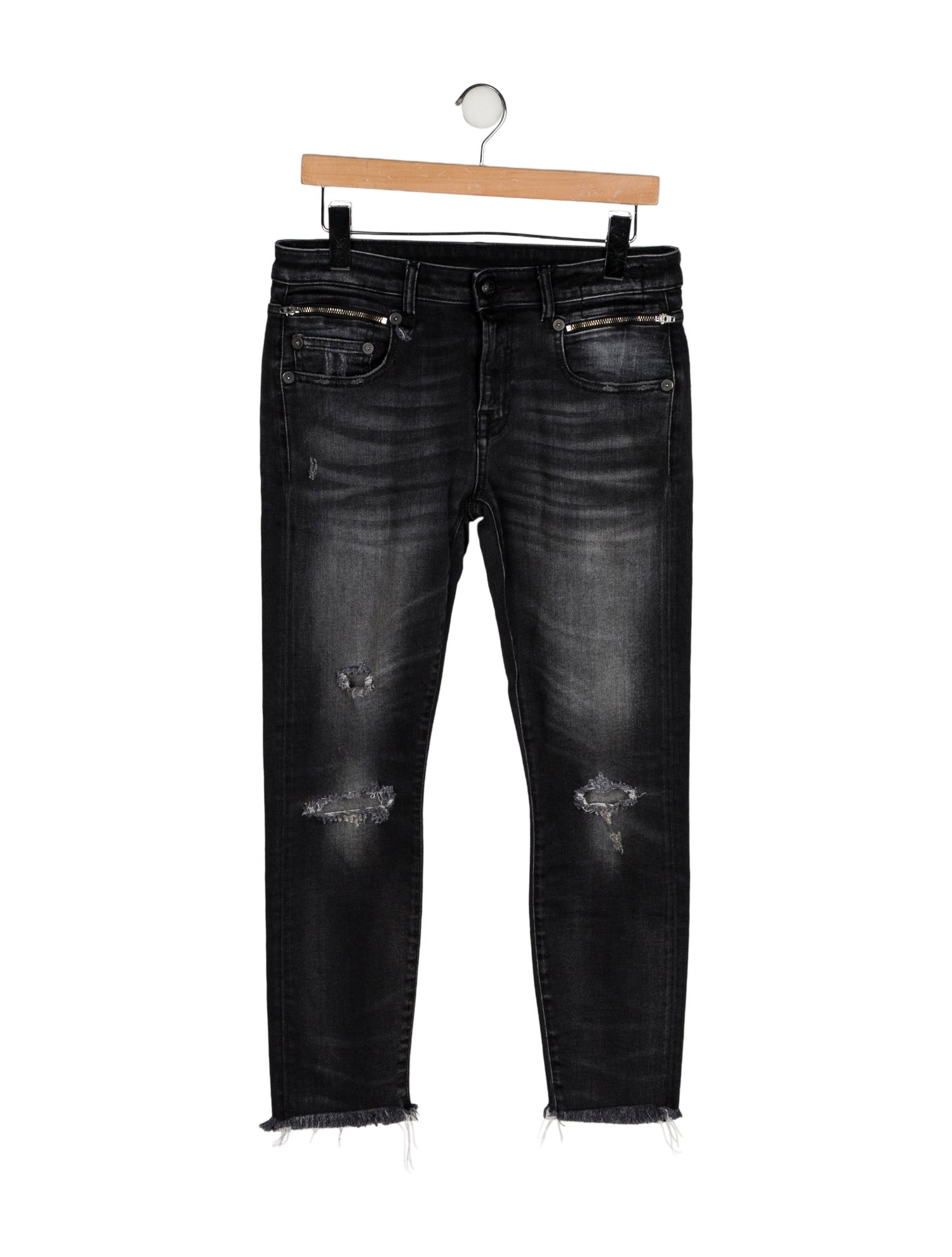 R13 Mid-Rise Skinny Leg Jeans