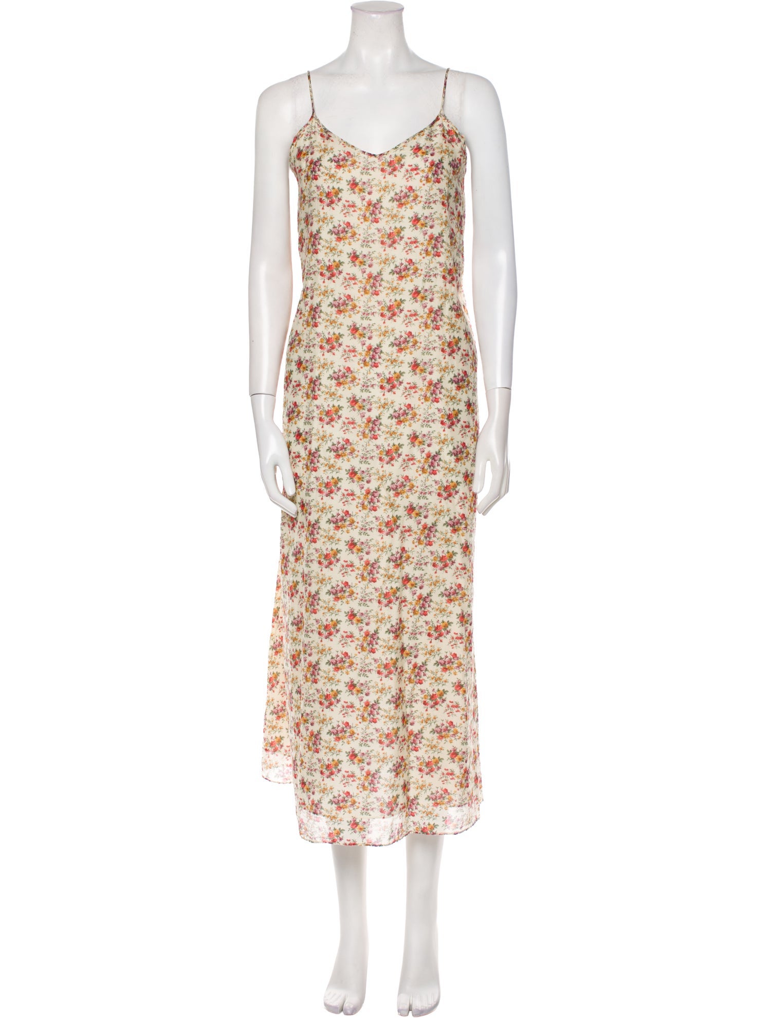 R13 Floral Print Long Dress