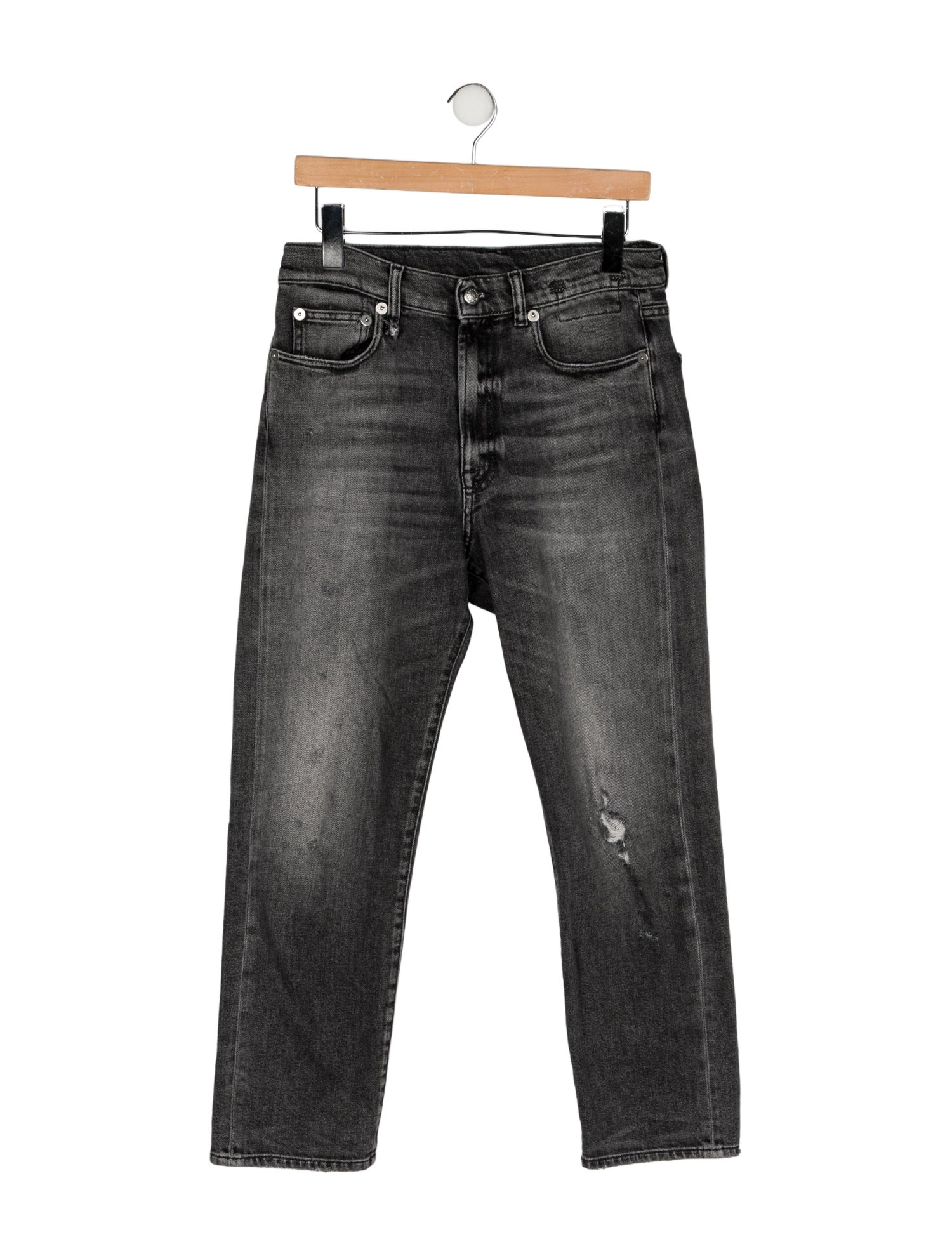 R13 High-Rise Straight Leg Jeans