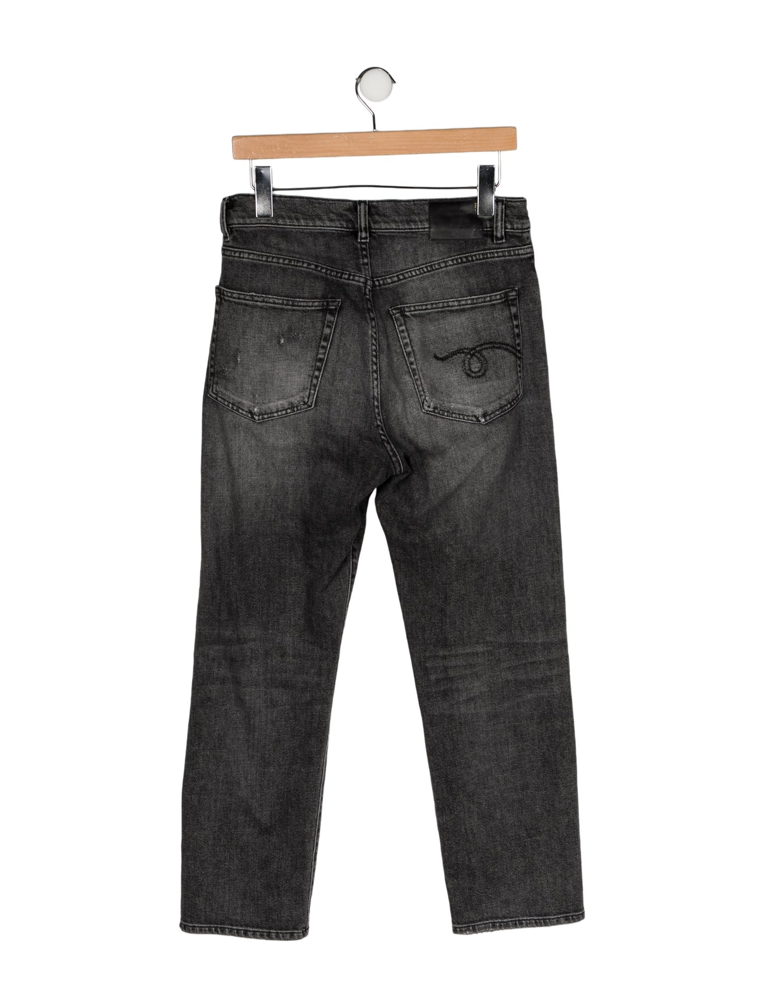 R13 High-Rise Straight Leg Jeans