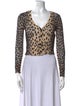 R13 Cashmere Animal Print Sweater