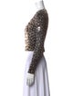 R13 Cashmere Animal Print Sweater