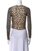 R13 Cashmere Animal Print Sweater