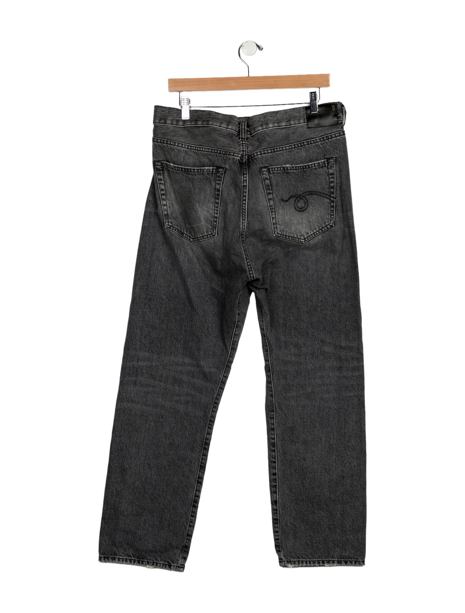 R13 High-Rise Straight Leg Jeans