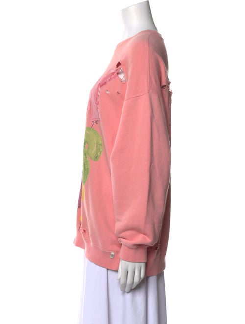 R13 Graphic Print Crew Neck Sweatshirt