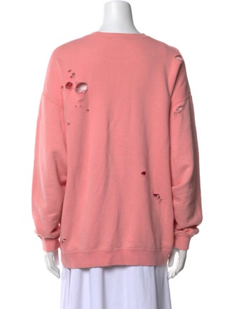 R13 Graphic Print Crew Neck Sweatshirt