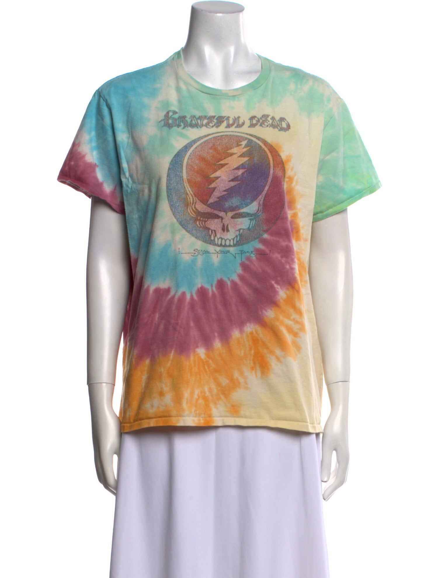 R13 Tie-Dye Print Crew Neck T-Shirt