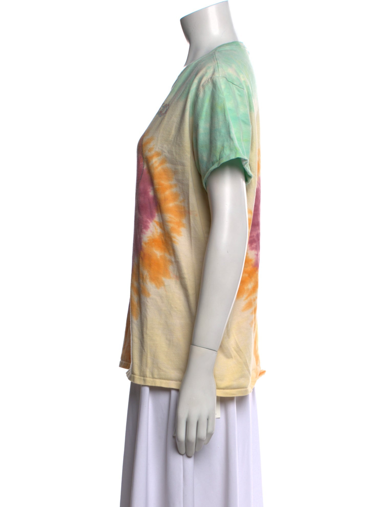 R13 Tie-Dye Print Crew Neck T-Shirt