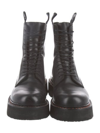 R13 Leather Lace-Up Boots