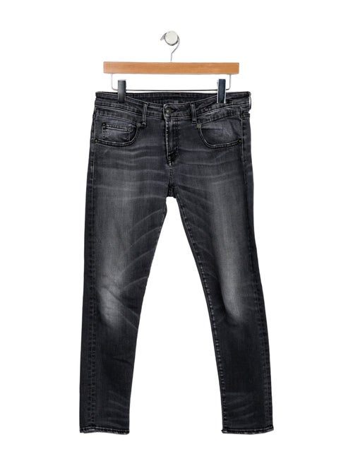 R13 Mid-Rise Straight Leg Jeans