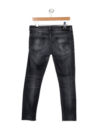 R13 Mid-Rise Straight Leg Jeans