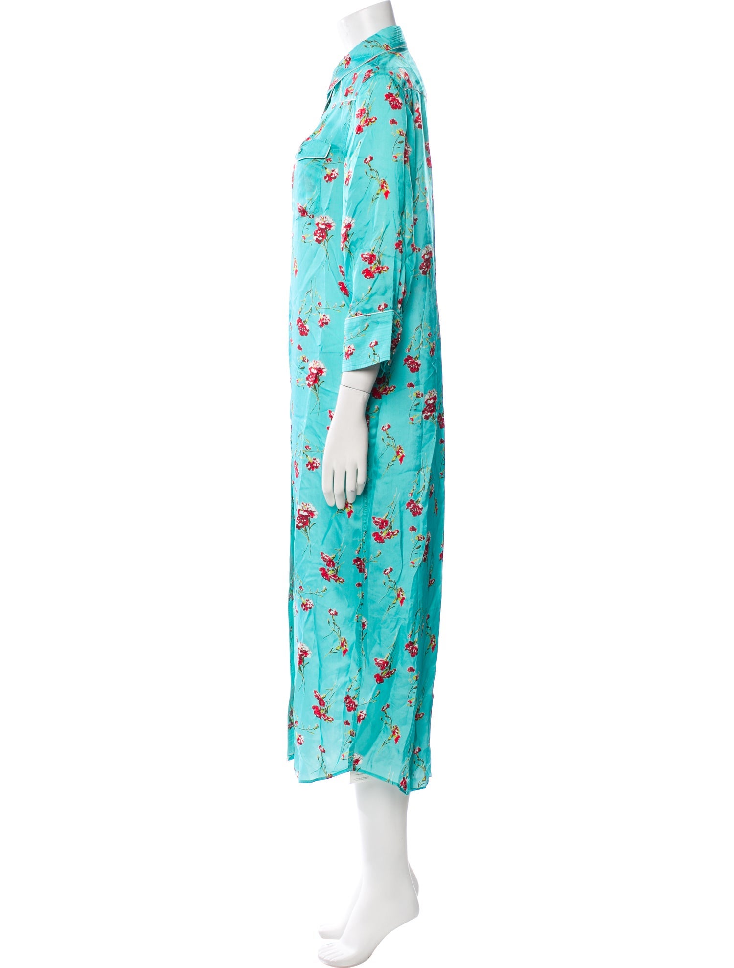 R13 Floral Print Long Dress