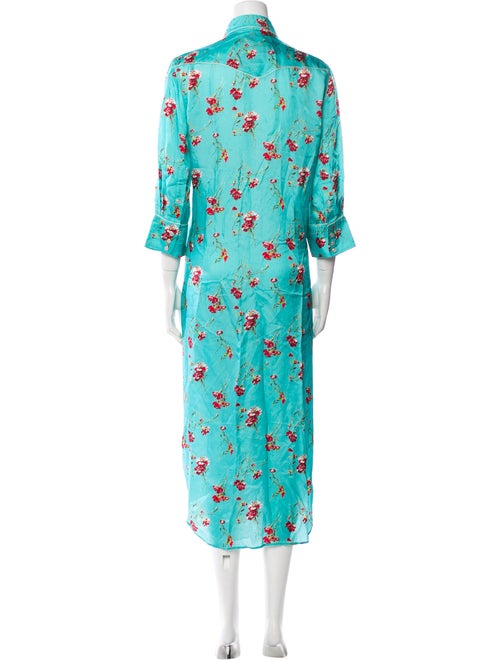 R13 Floral Print Long Dress