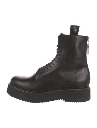 R13 Leather Lace-Up Boots