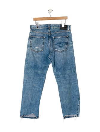 R13 Mid-Rise Straight Leg Jeans