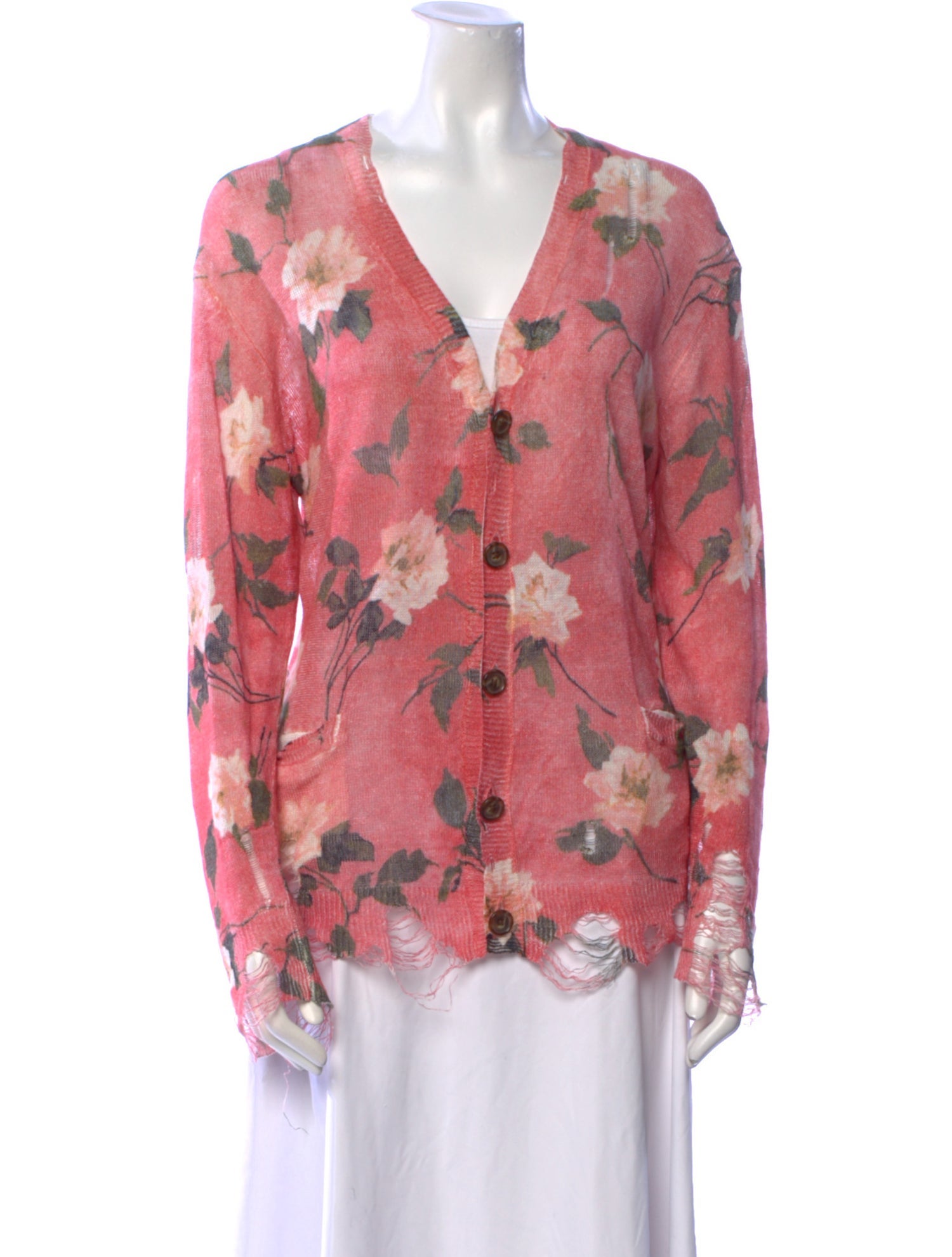 R13 Linen Floral Print Sweater w/ Tags