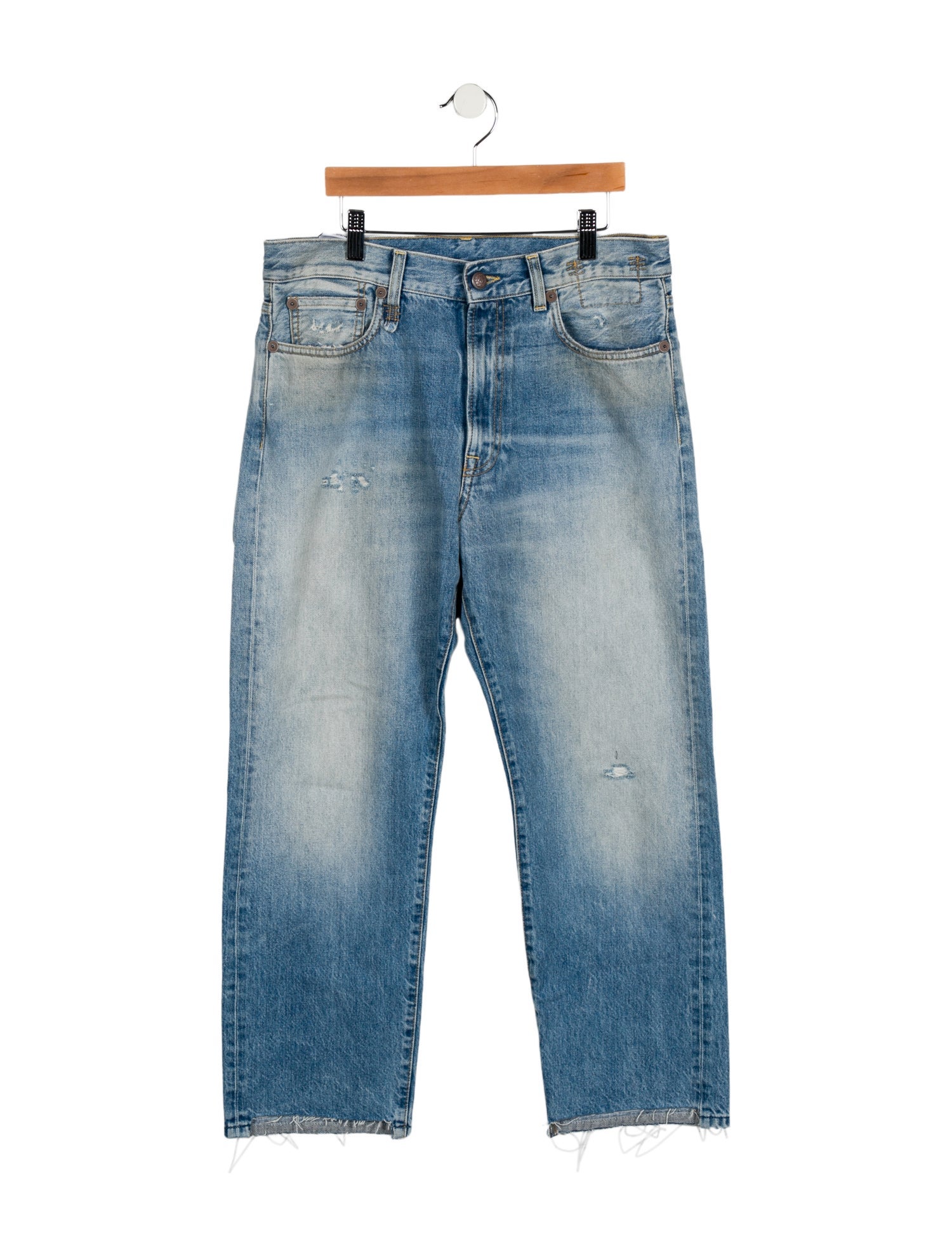 R13 High-Rise Straight Leg Jeans