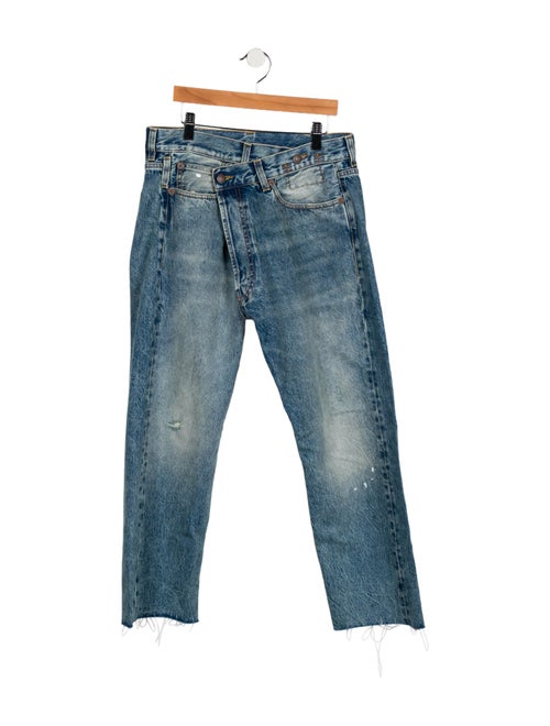 R13 High-Rise Straight Leg Jeans