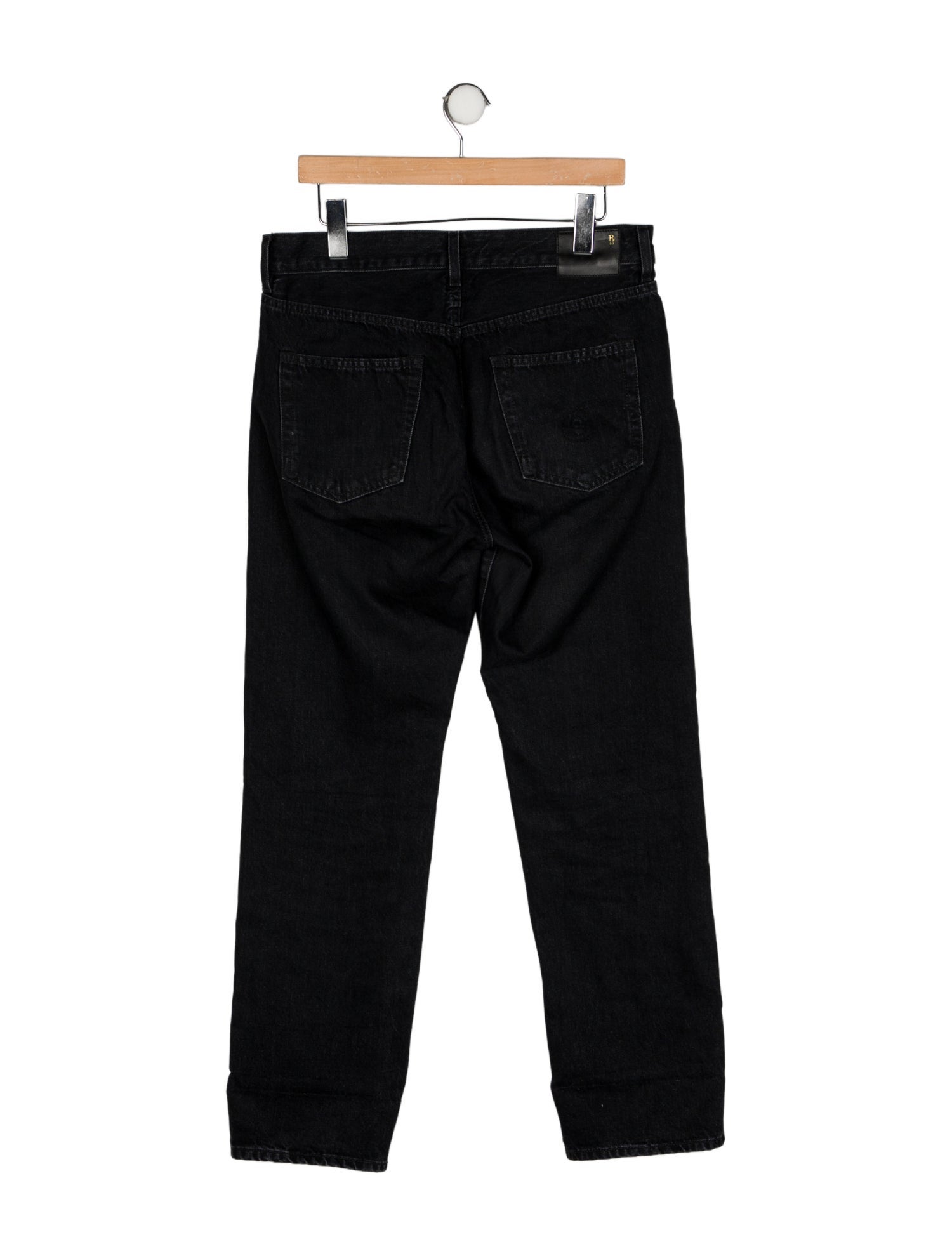 R13 Mid-Rise Wide Leg Jeans
