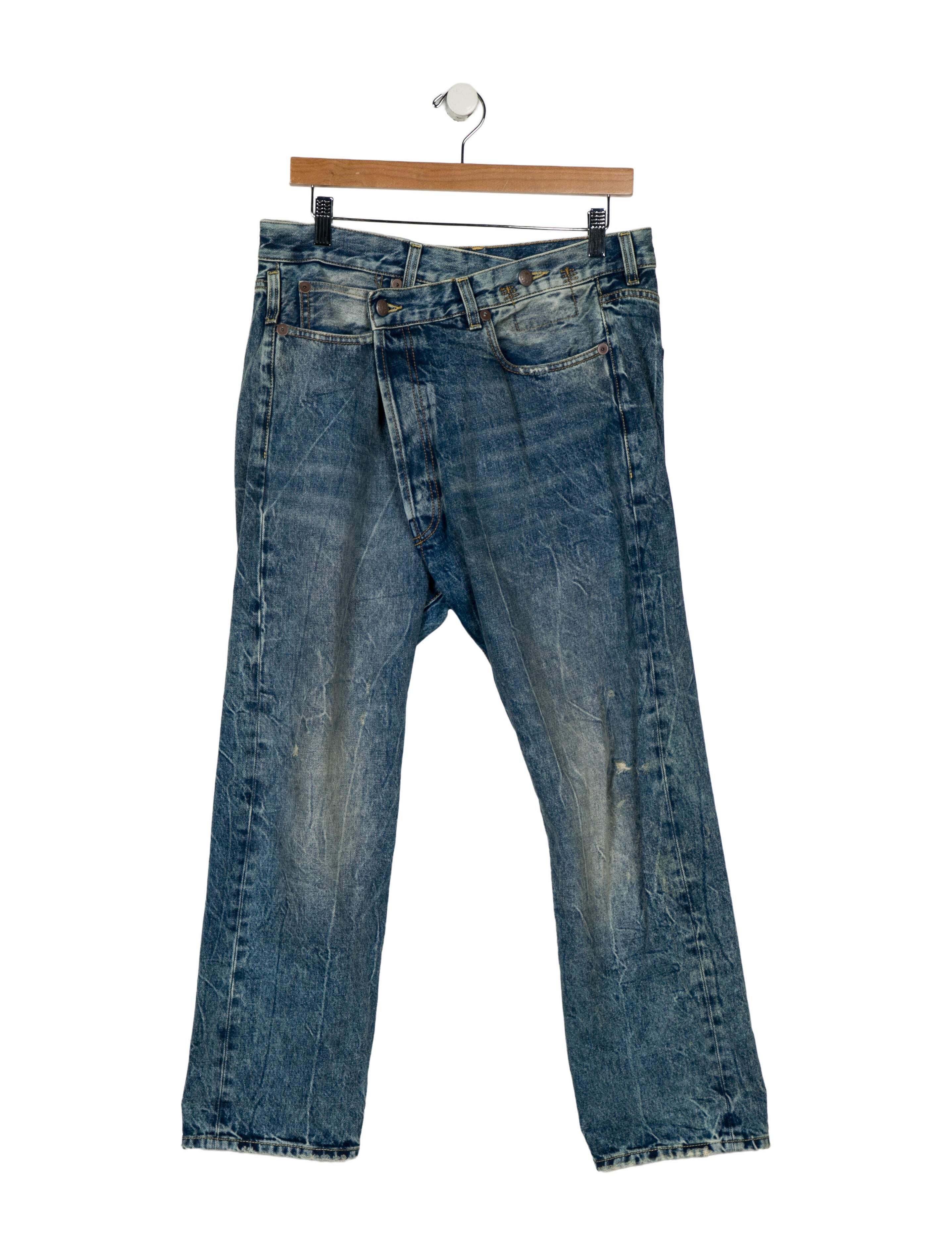 R13 High-Rise Straight Leg Jeans