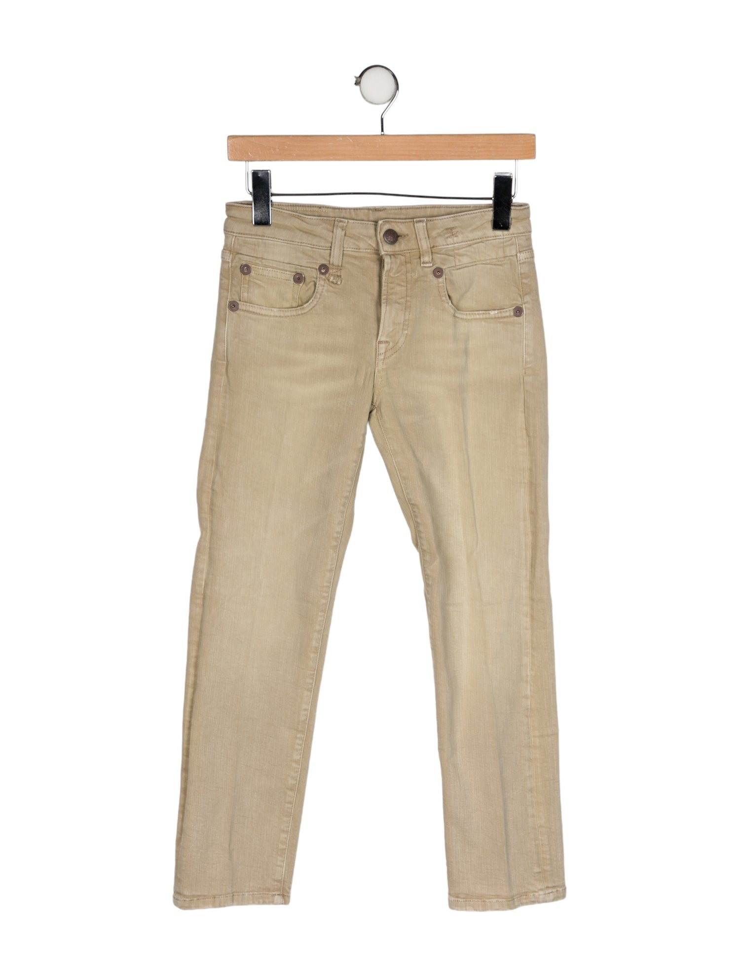 R13 Mid-Rise Straight Leg Jeans