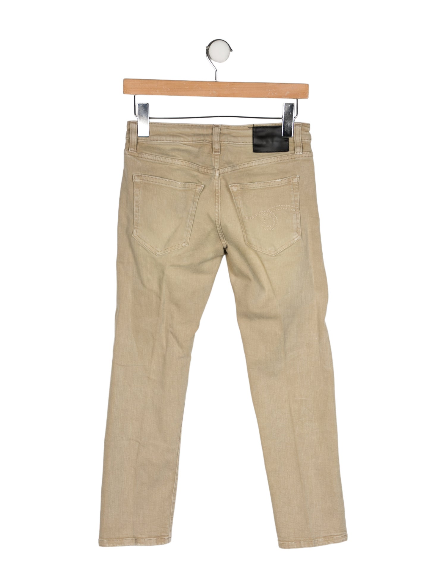 R13 Mid-Rise Straight Leg Jeans