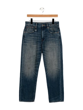 R13 Mid-Rise Straight Leg Jeans