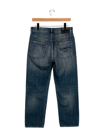 R13 Mid-Rise Straight Leg Jeans
