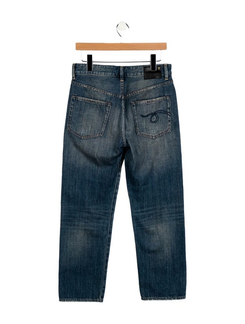 R13 Mid-Rise Straight Leg Jeans