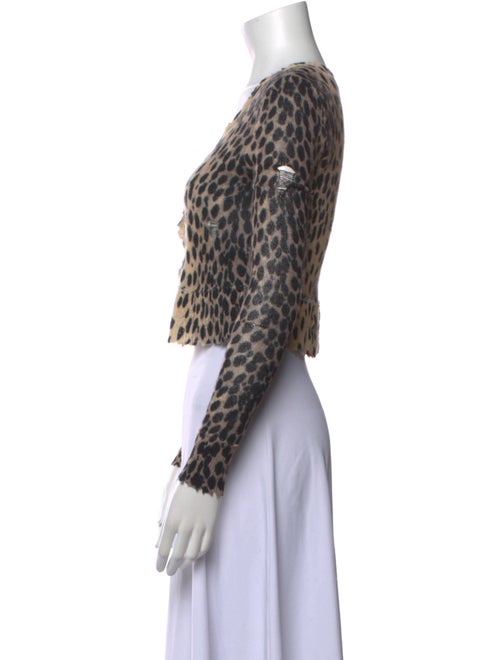 R13 Cashmere Animal Print Sweater