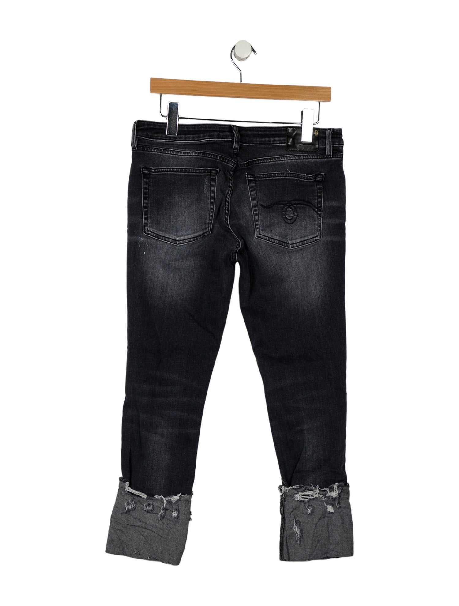 R13 Mid-Rise Straight Leg Jeans