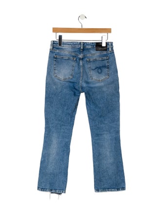 R13 Mid-Rise Straight Leg Jeans