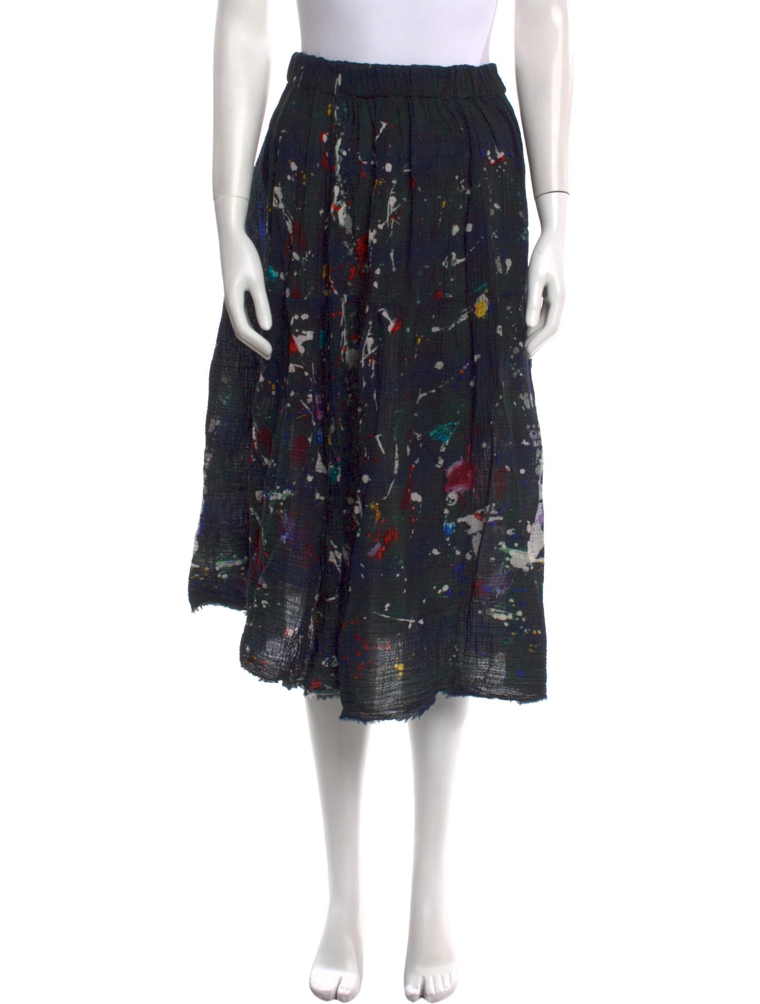 R13 Printed Midi Length Skirt