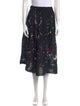 R13 Printed Midi Length Skirt