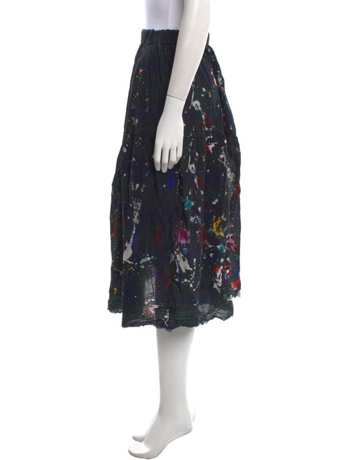 R13 Printed Midi Length Skirt