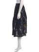 R13 Printed Midi Length Skirt