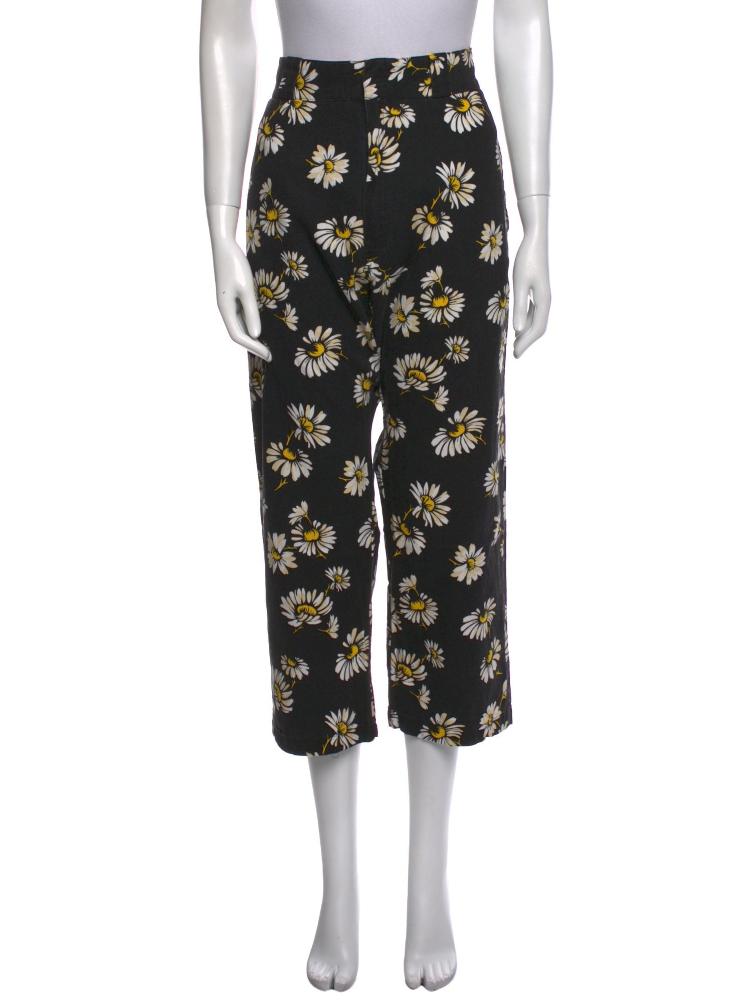R13 Floral Print Wide Leg Pants