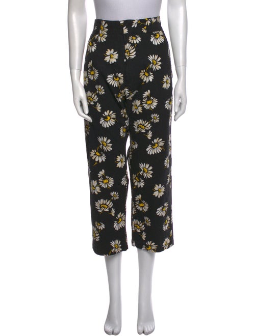 R13 Floral Print Wide Leg Pants