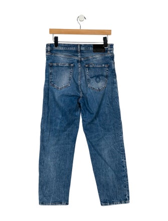 R13 High-Rise Straight Leg Jeans