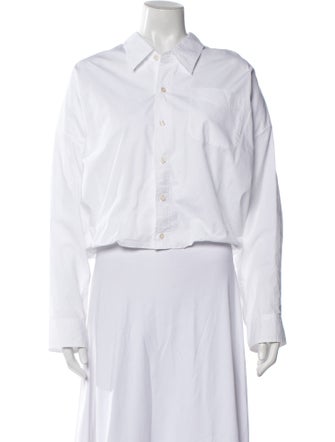 R13 Long Sleeve Button-Up Top