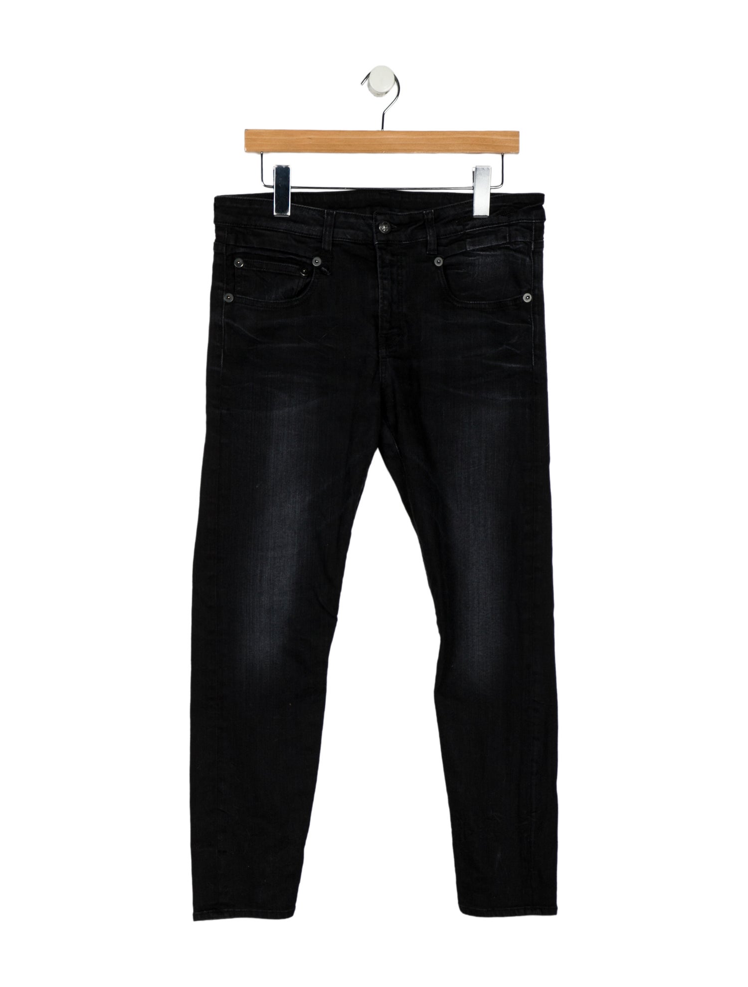 R13 High-Rise Straight Leg Jeans