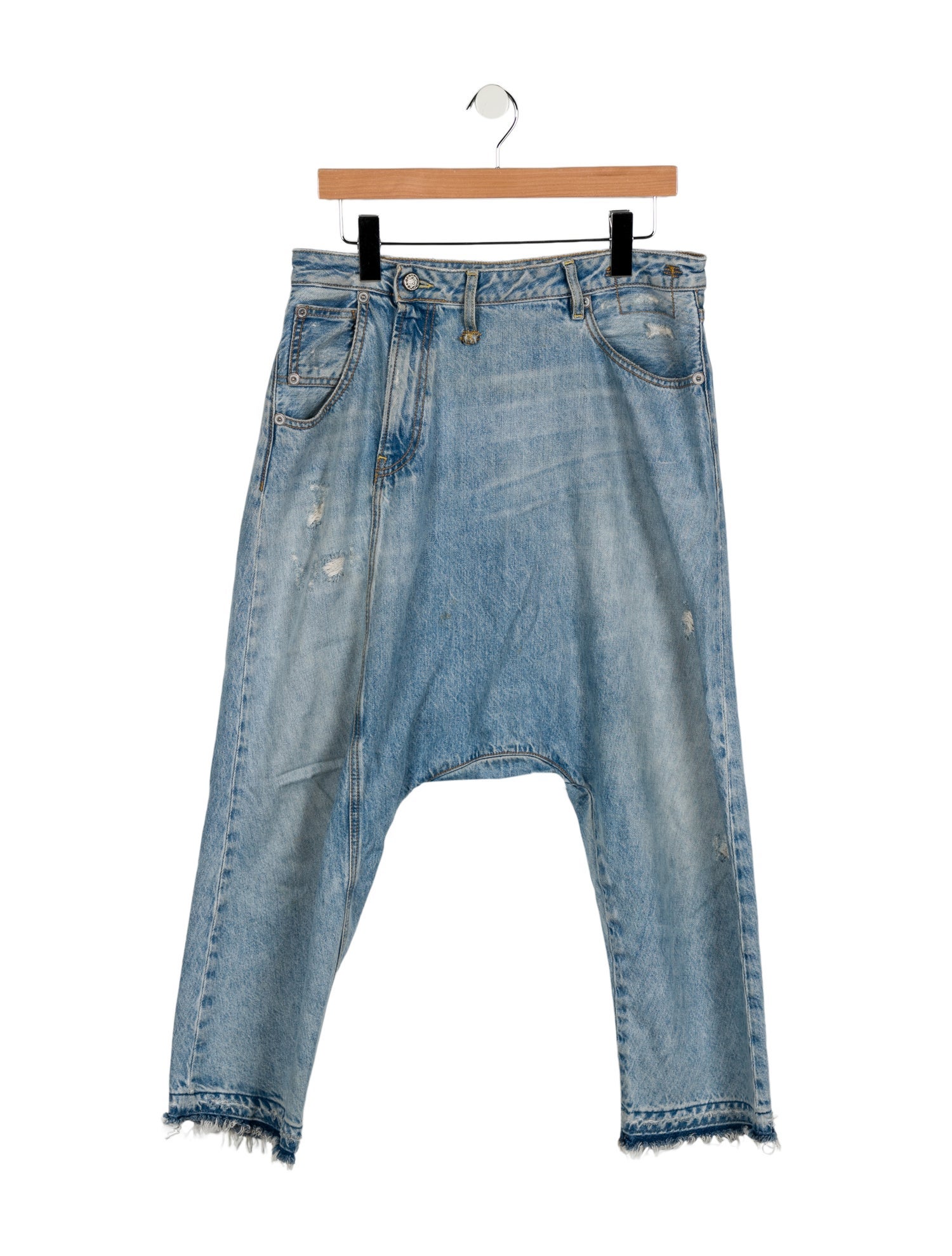 R13 High-Rise Straight Leg Jeans