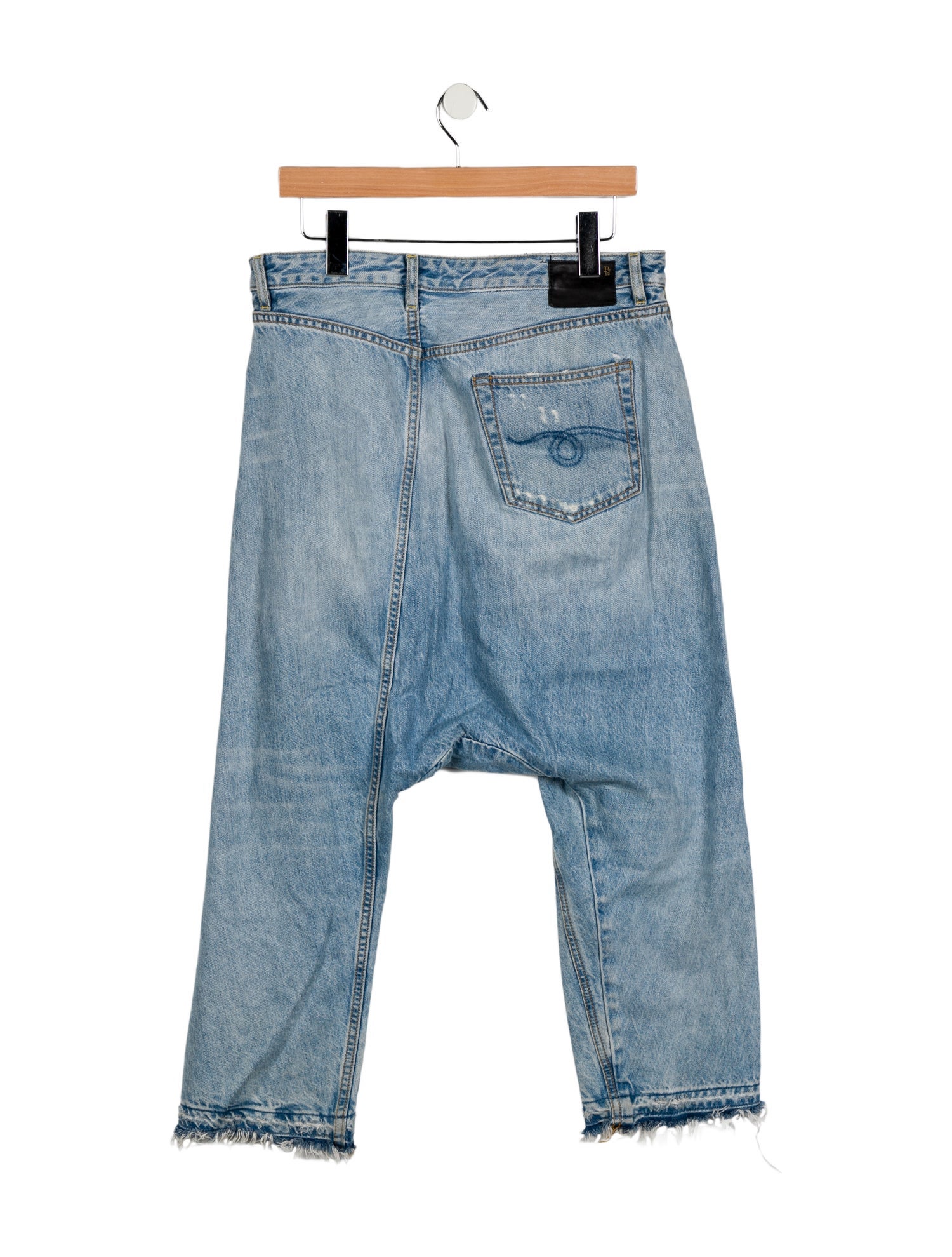 R13 High-Rise Straight Leg Jeans