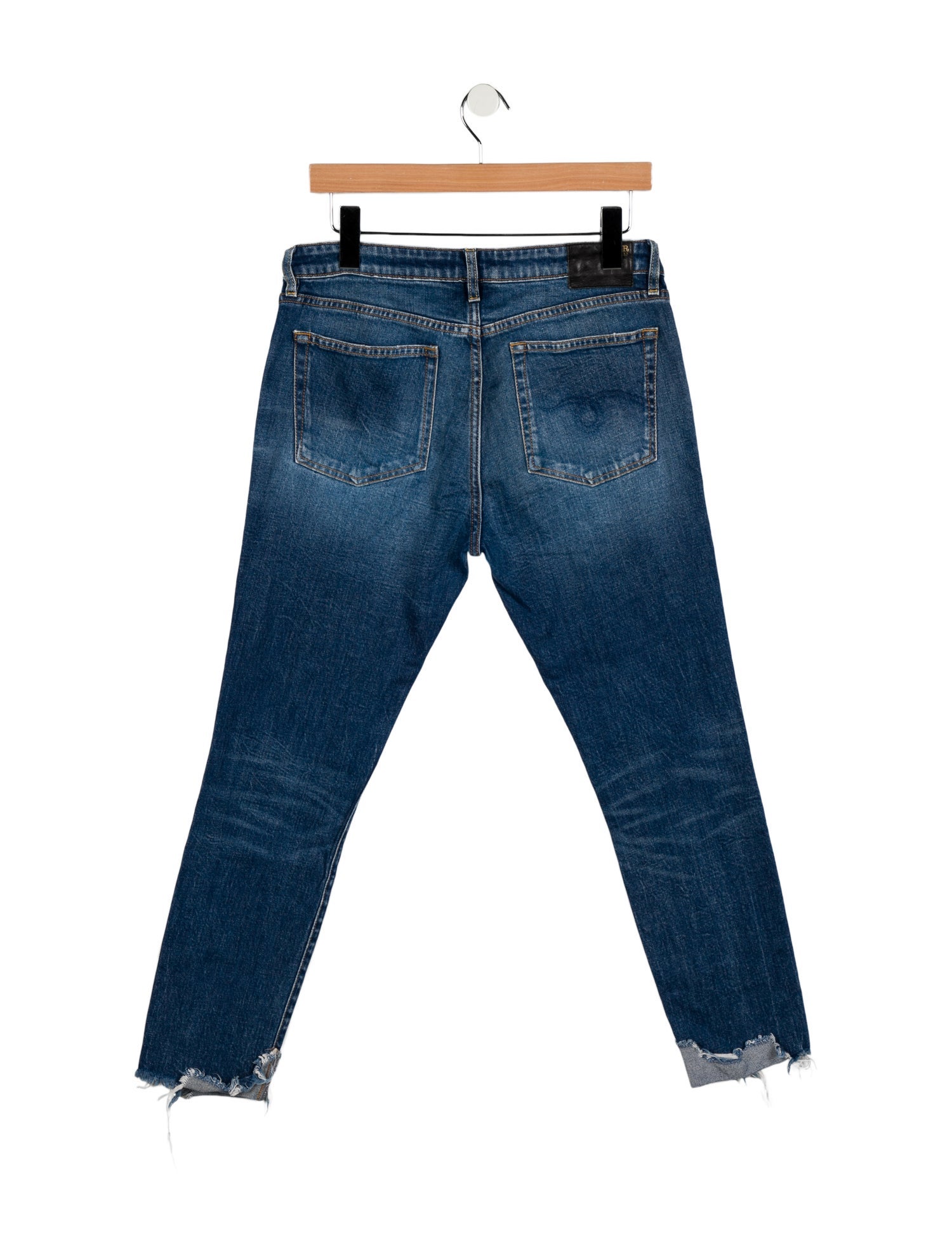 R13 High-Rise Straight Leg Jeans